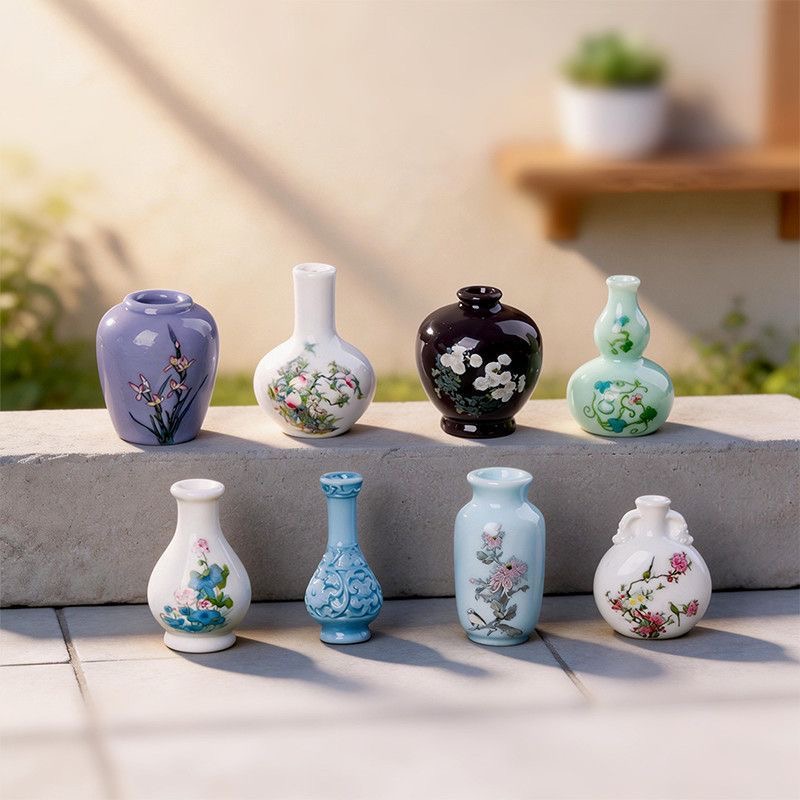 Florist Supply Vases - 8 Buah Vas Mini Resin Porselen