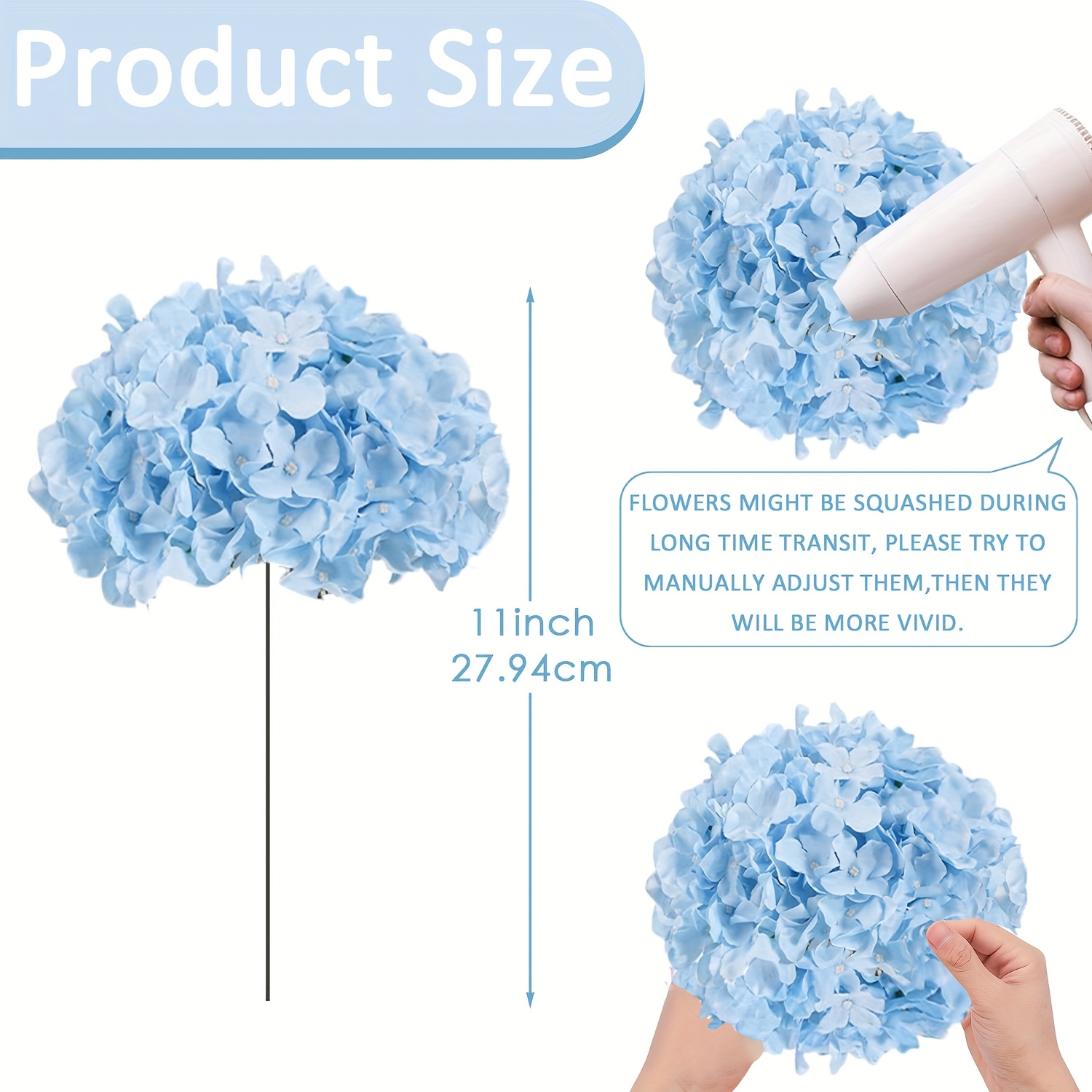 63pcs Bunga Hydrangea Buatan,  - Florist Supply Bulk ulasan dan harga